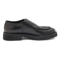 Doppel-Schnallen Business Schuhe Italienisches Design Schwarz