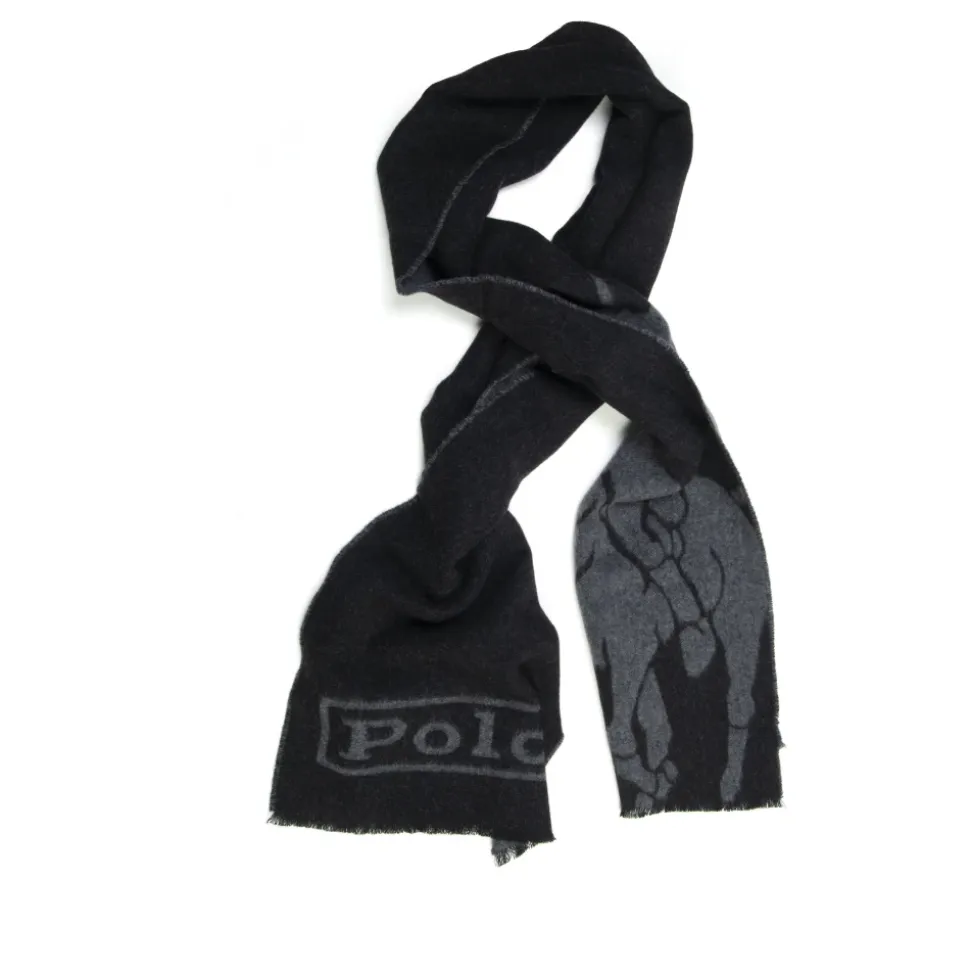 Doppelseitiger Schal mit Maxi-Logo