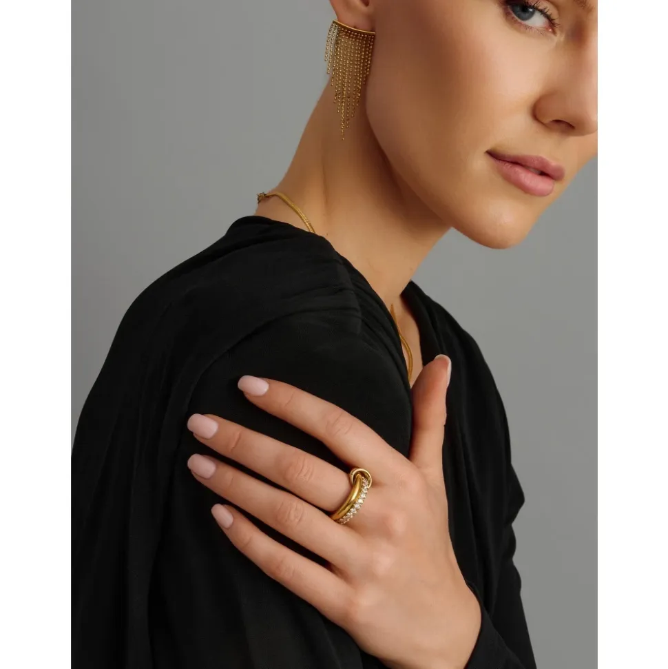 Double Band Ring in Gold
