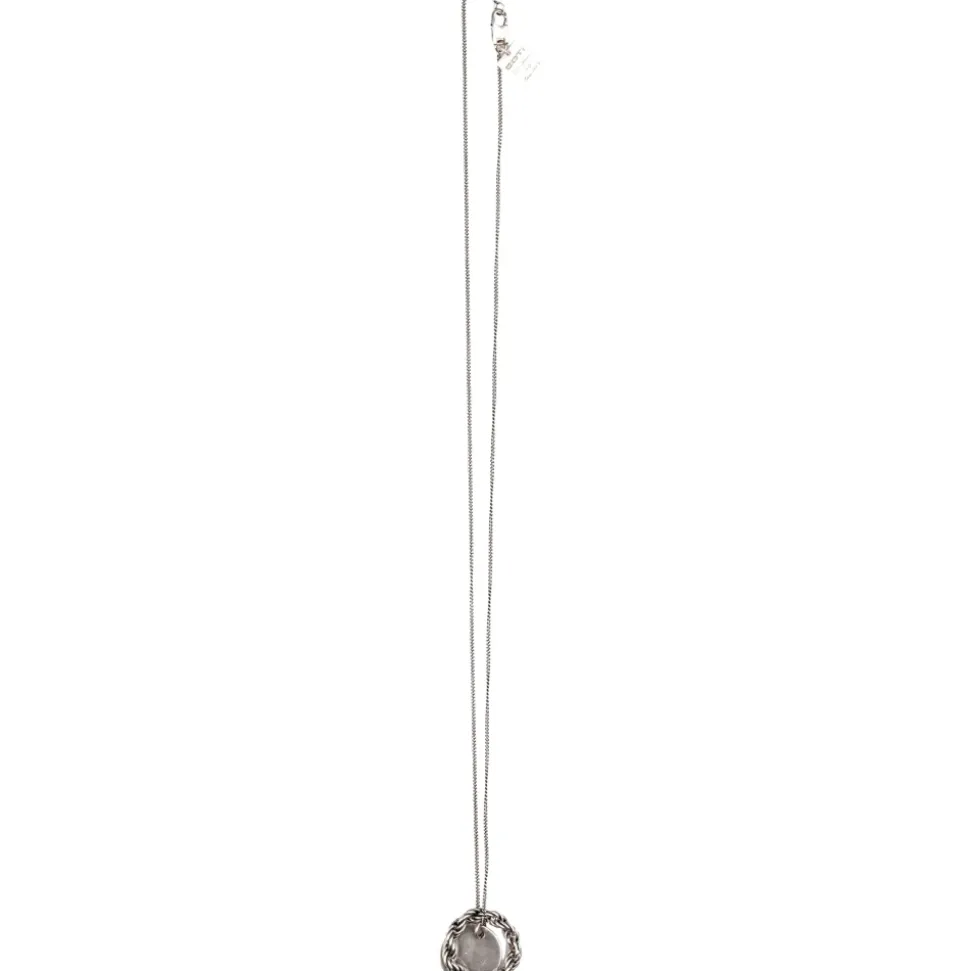 Double Circle Pendant Necklace