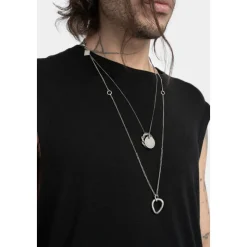 Double Circle Pendant Necklace