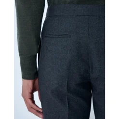 Drawstring Wool Trousers