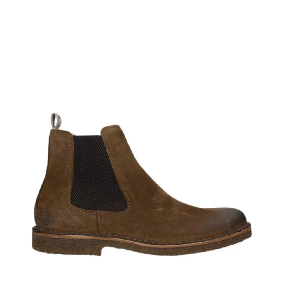 Dunkel Khaki Stiefeletten