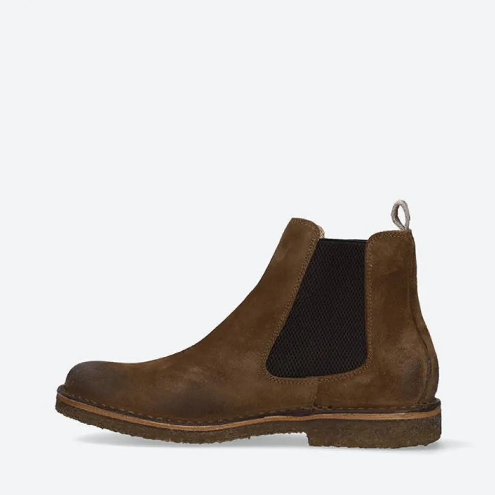 Dunkel Khaki Stiefeletten