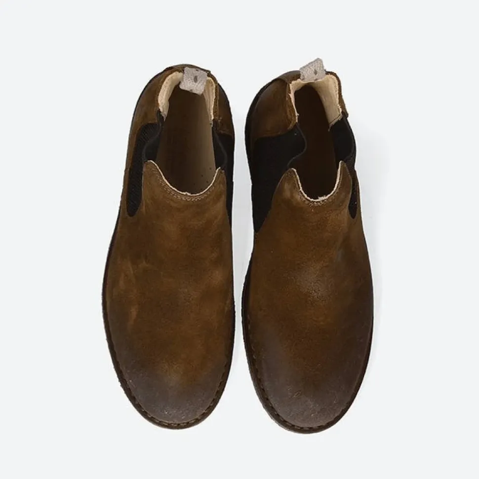 Dunkel Khaki Stiefeletten