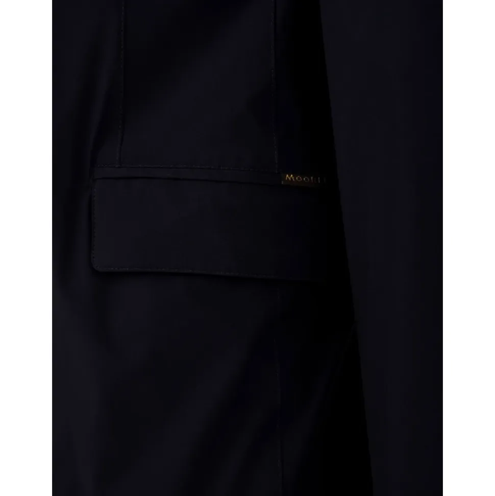 Dunkelblauer TEBALDO-KN Modell Mantel