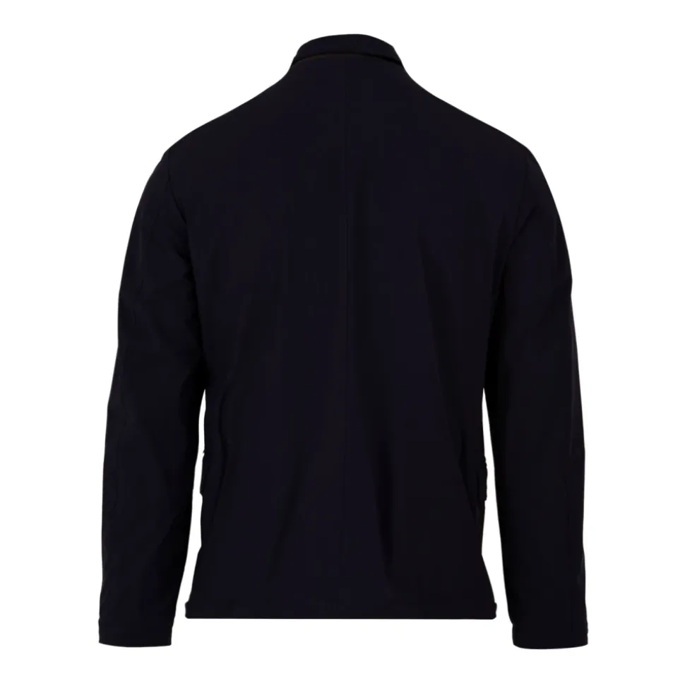 Dunkelblauer TEBALDO-KN Modell Mantel