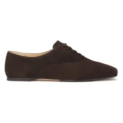 Dunkelbraune Halbschuhe mit niedrigem Schaft