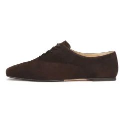 Dunkelbraune Halbschuhe mit niedrigem Schaft