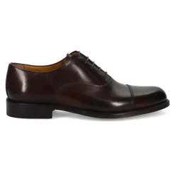 Dunkelbraune Leder Oxford Schuhe