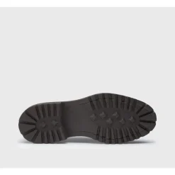 Dunkelbraune Lederschnürschuhe mit modernem Design