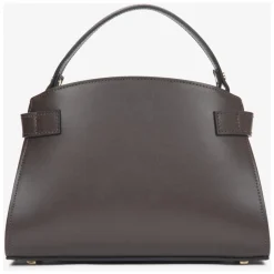 Dunkelbraune Satchel Handtasche