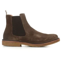 Dunkelbraune Wildleder Chelsea Schuhe