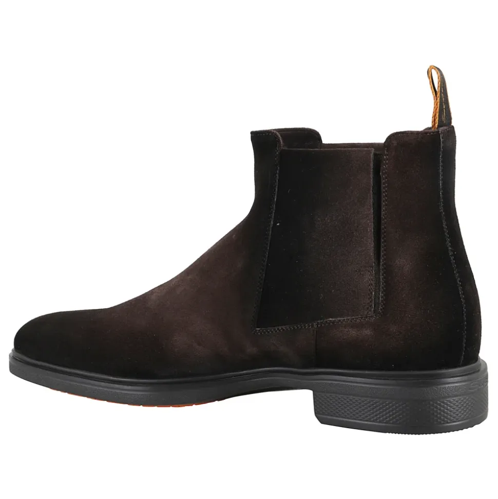 Dunkelbrauner Wildleder Stiefelette