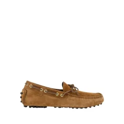 Dunkle Whiskey Wildleder Driver Mokassins