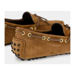 Dunkle Whiskey Wildleder Driver Mokassins