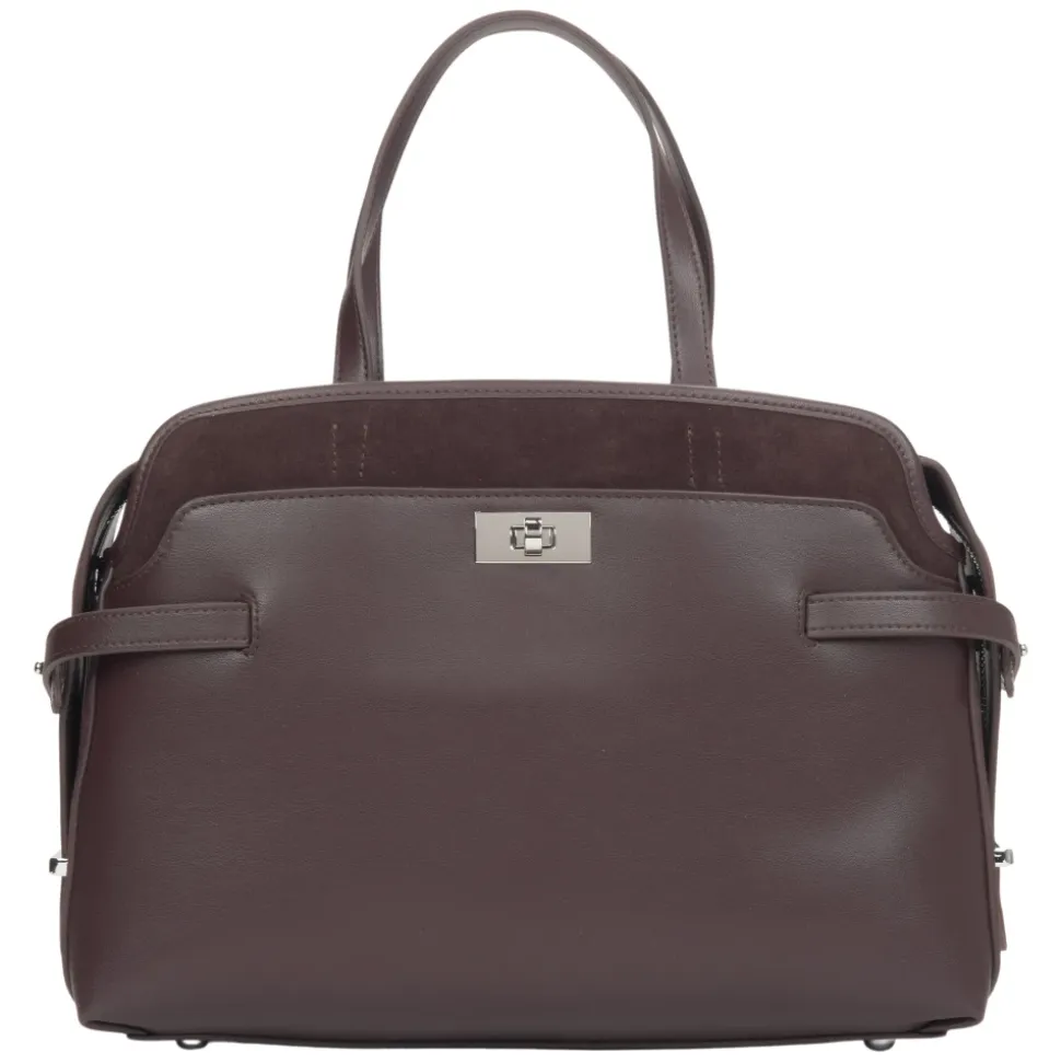 Echtleder-Tote-Handtasche