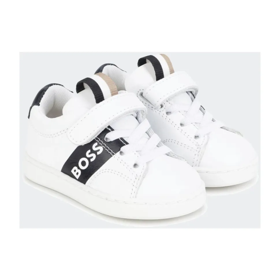 Ecopelle Diagonal Logo Sneakers