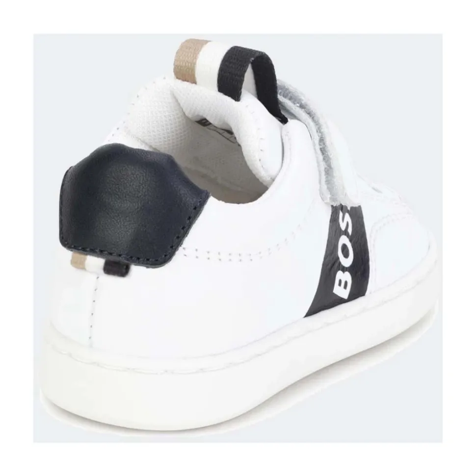 Ecopelle Diagonal Logo Sneakers
