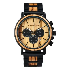 Edenhölzer Herren Armbanduhr Chronograph Hardlex Grande Terre