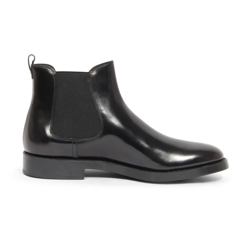 Elastische Schwarze Stiefeletten