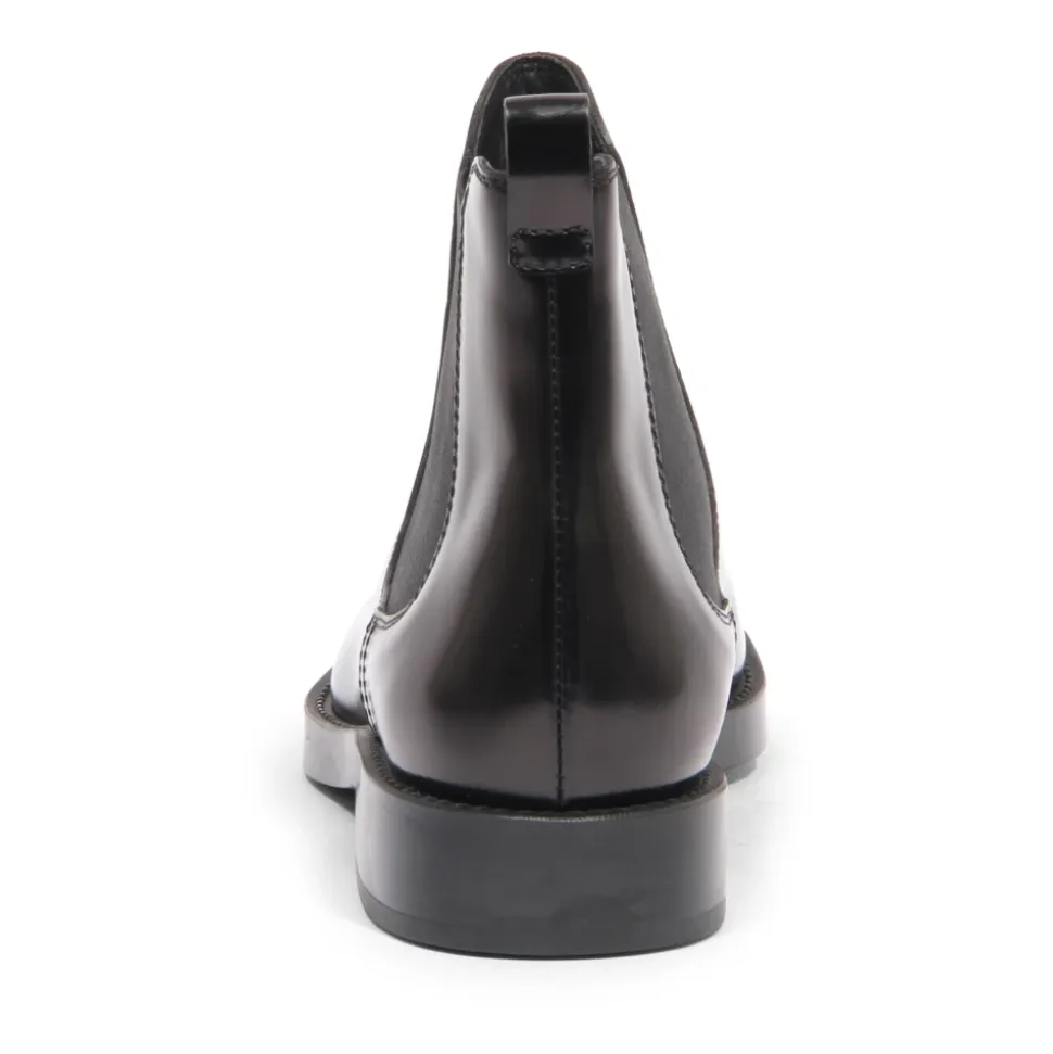 Elastische Schwarze Stiefeletten