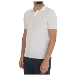 Elastische Taille Jersey Polo Shirt