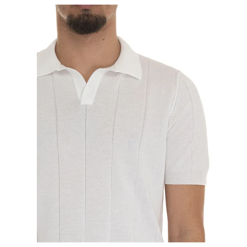 Elastische Taille Jersey Polo Shirt