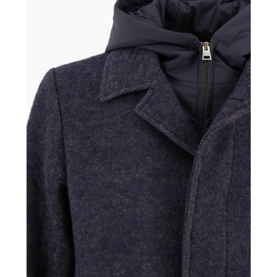 Elegant Coat-Style Jacket with Zip Fastening