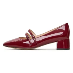 Elegant Mary Jane Heels MJay - Red