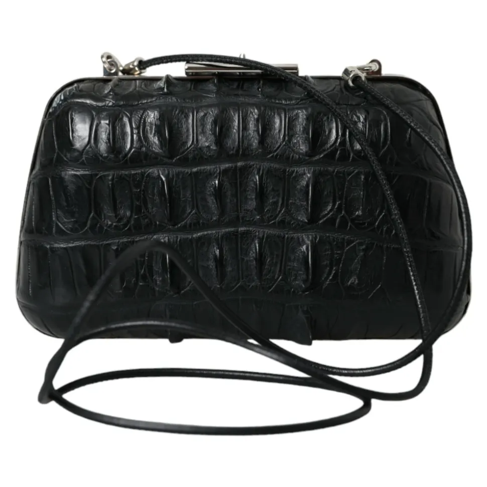Elegante Abend-Clutch aus Krokodilleder