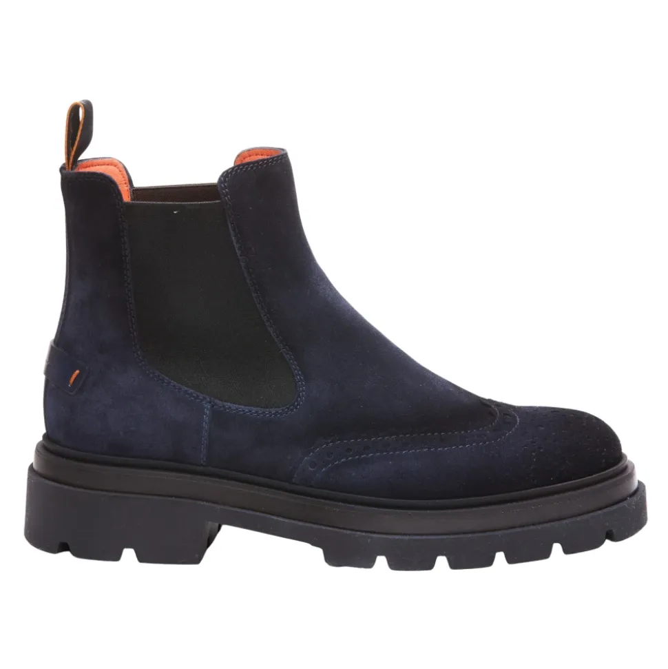 Elegante blaue Chelsea Boots