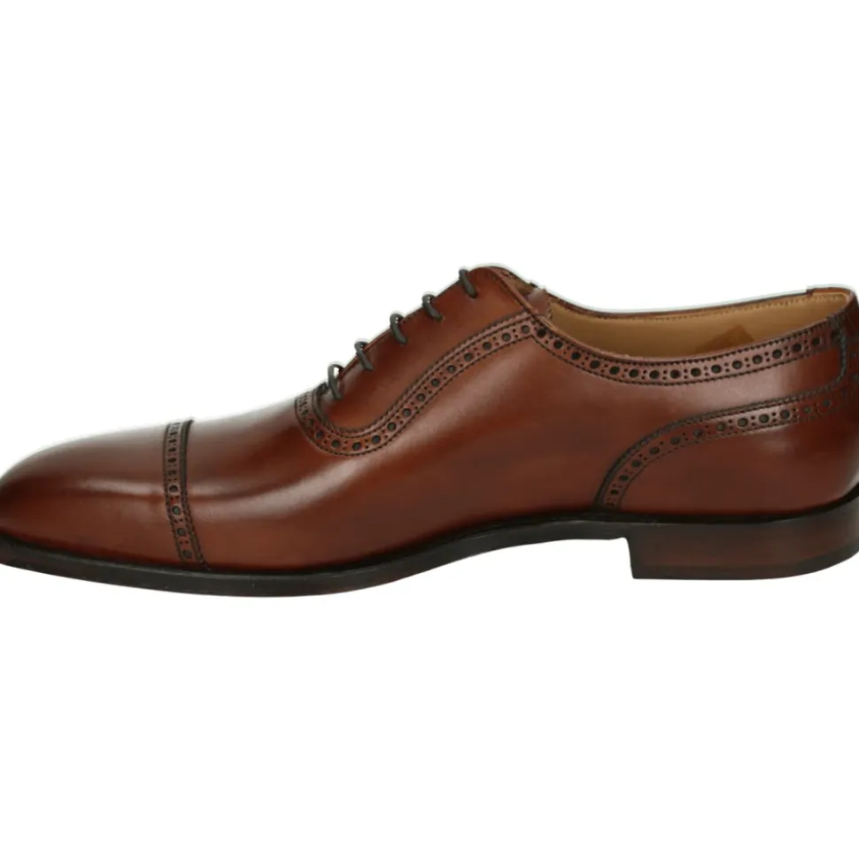 Elegante Cognac Leder Business Schuhe