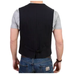 Elegante Gestreifte Freizeitweste