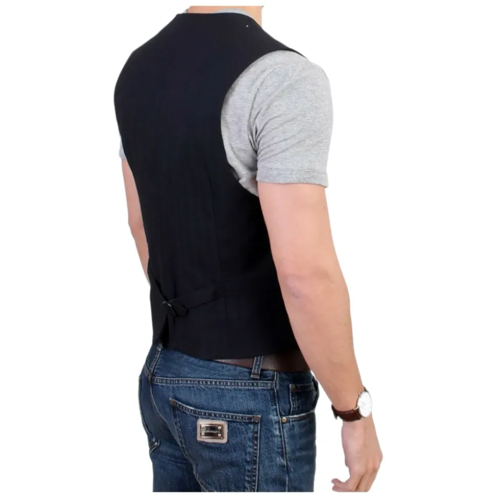 Elegante Gestreifte Freizeitweste