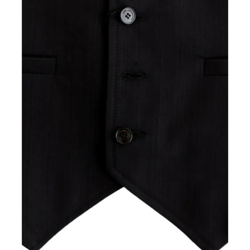 Elegante Gestreifte Freizeitweste