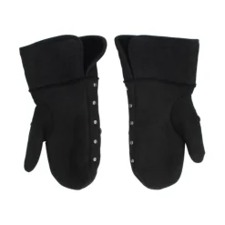 Elegante graue Wollhandschuhe mit Nieten