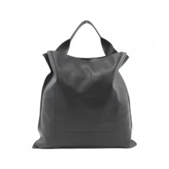 Elegante Handtasche aus Schwarzem Hirschleder