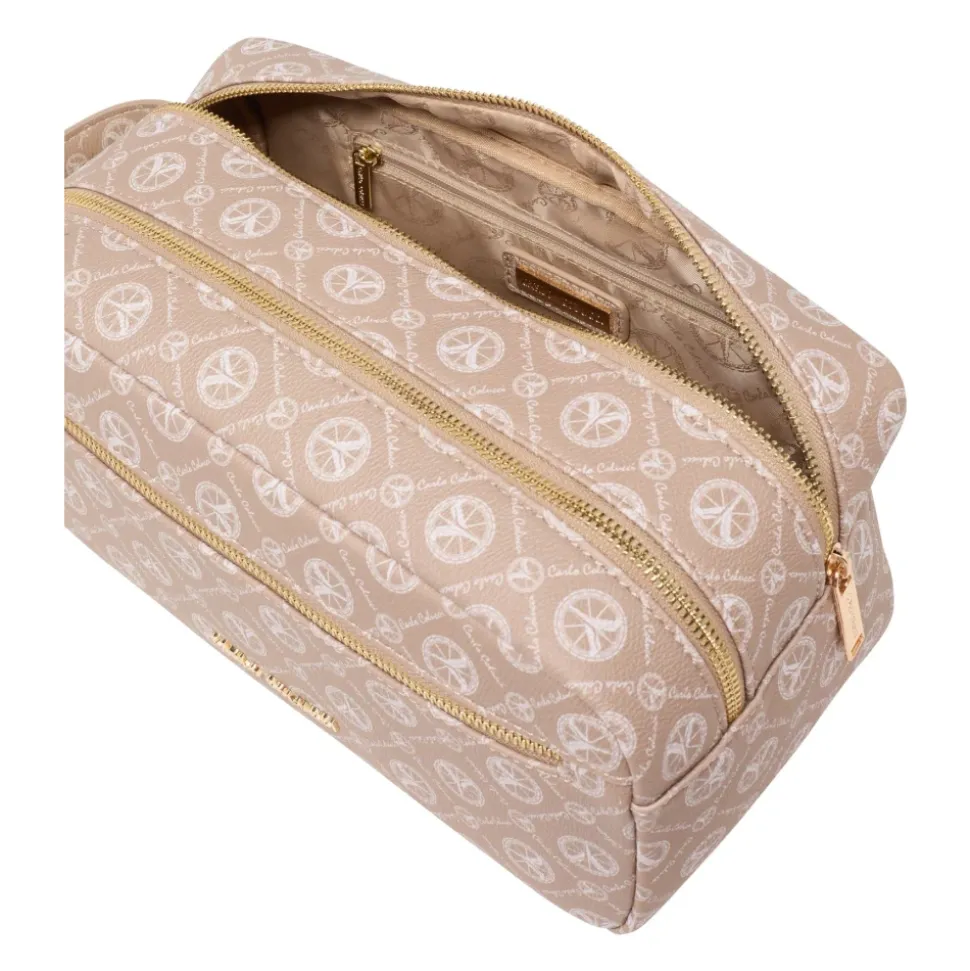 Elegante Kosmetiktasche mit Logoprint