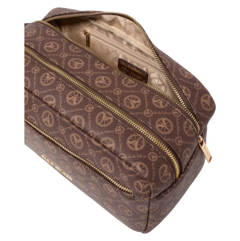 Elegante Kosmetiktasche mit Logoprint