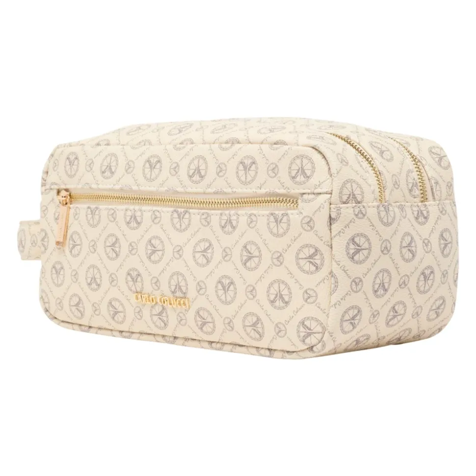 Elegante Kosmetiktasche mit Logoprint