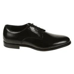 Elegante Leder Derby Schuhe mit Schnürsenkeln