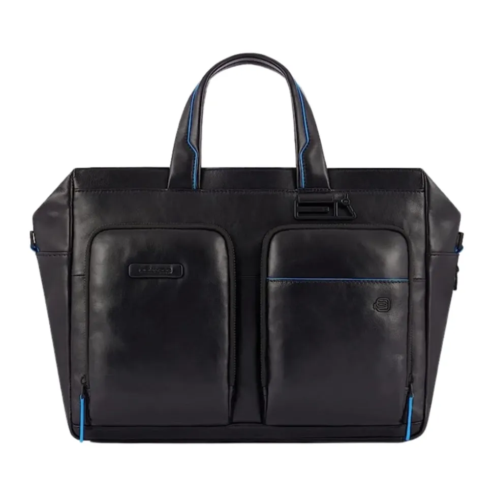 Elegante Leder Dokumentenhalter mit Laptopfach