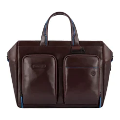 Elegante Leder-Dokumentenmappe mit Laptopfach