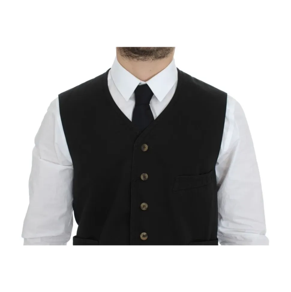 Elegante Schwarze Kleidweste