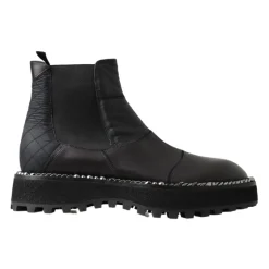Elegante Schwarze Knöchel-Stretch-Stiefel