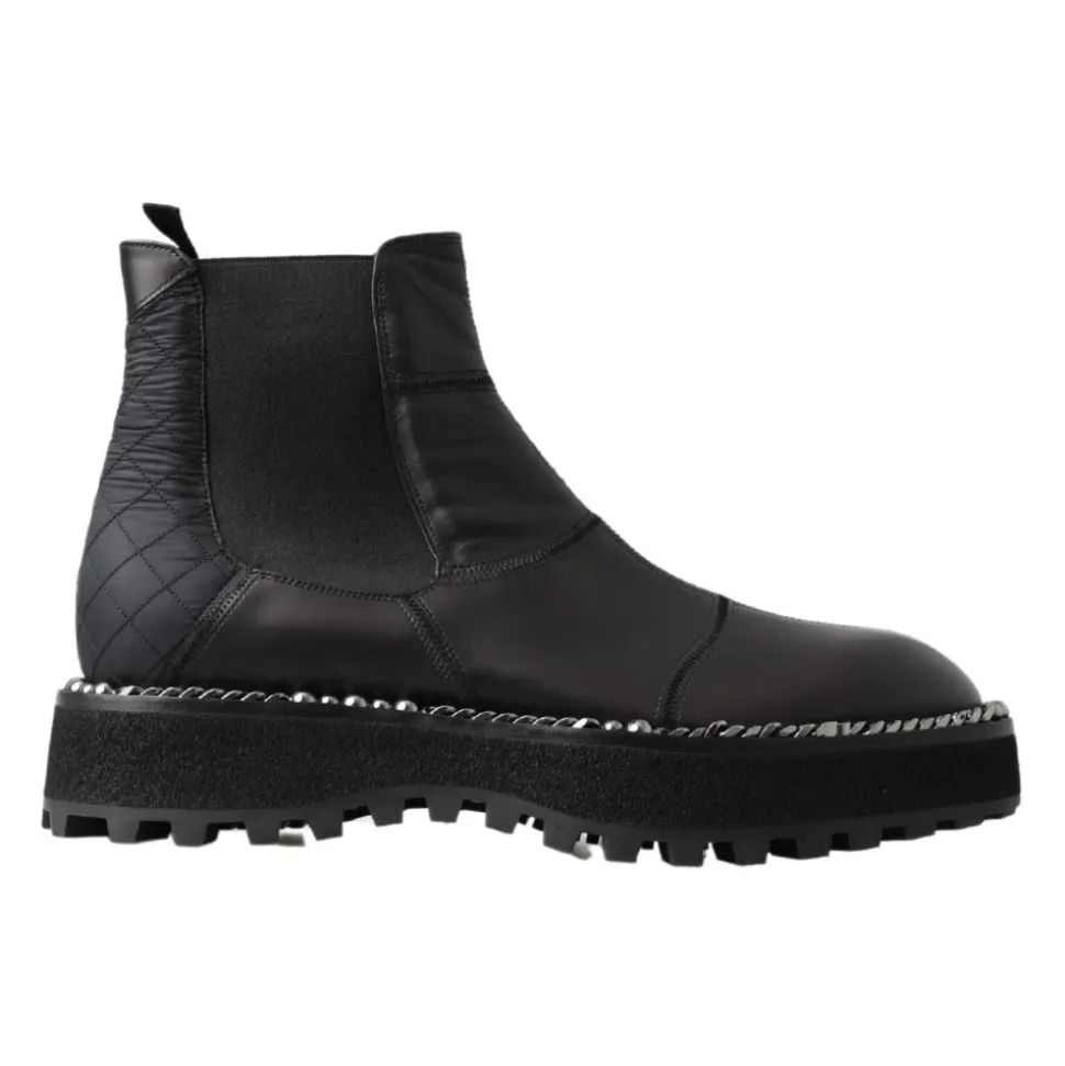 Elegante Schwarze Knöchel-Stretch-Stiefel