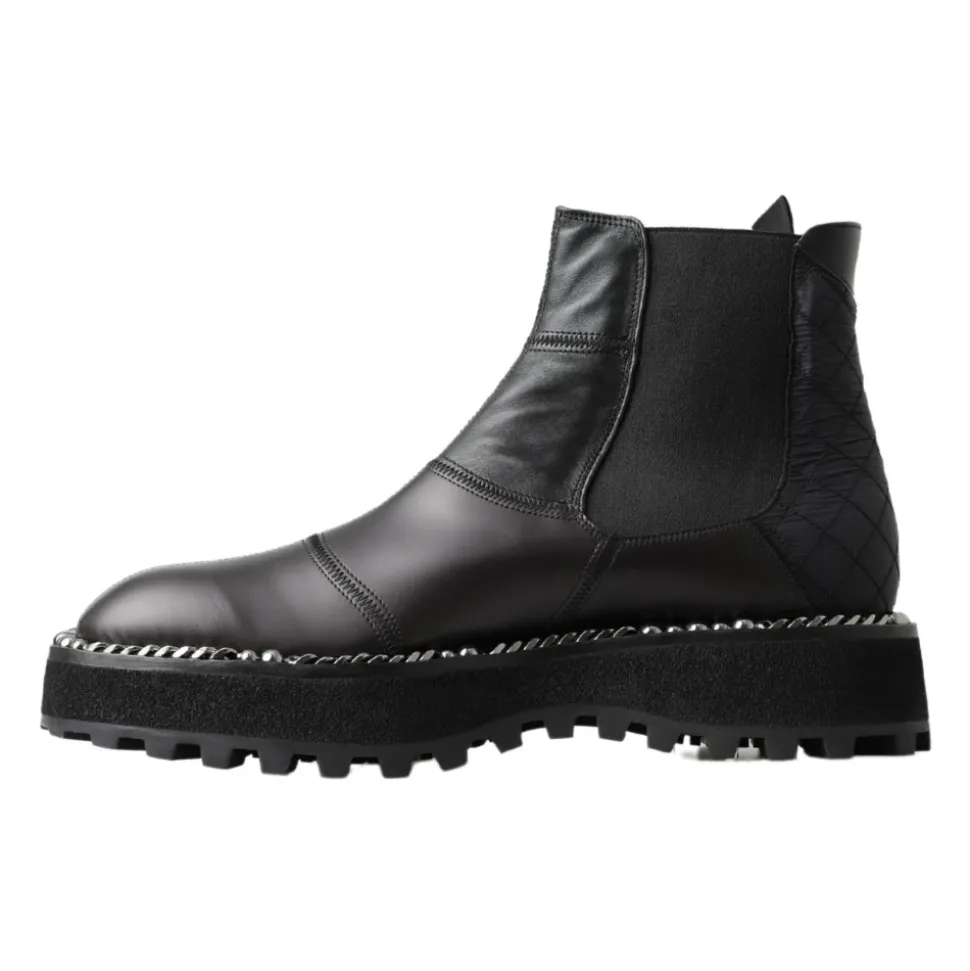 Elegante Schwarze Knöchel-Stretch-Stiefel