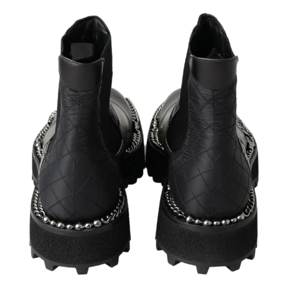 Elegante Schwarze Knöchel-Stretch-Stiefel