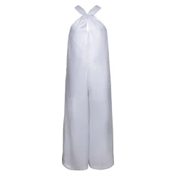 Elegante Tuta mit überkreuzten Trägern und verdecktem Reißverschluss hinten